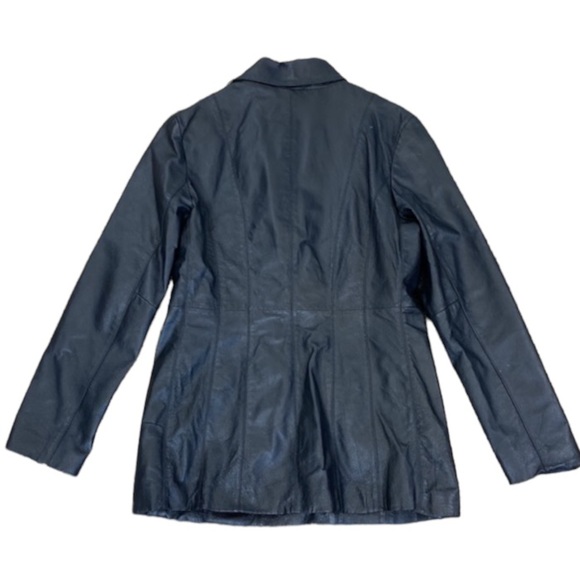 Vintage George Long Line Genuine Leather Jacket - Picture 2 of 7